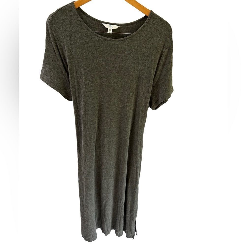 Time & Tru Grey Short Sleeve Summer Dress Women’s Plus Size XXL (20)